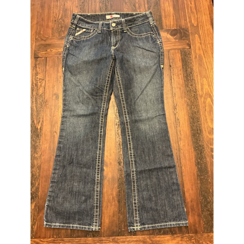 Ariat Fire Resistant Mid Rise Bootcut Whipstitch Jeans Women's 30x32 Work Wear - Picture 3 of 6